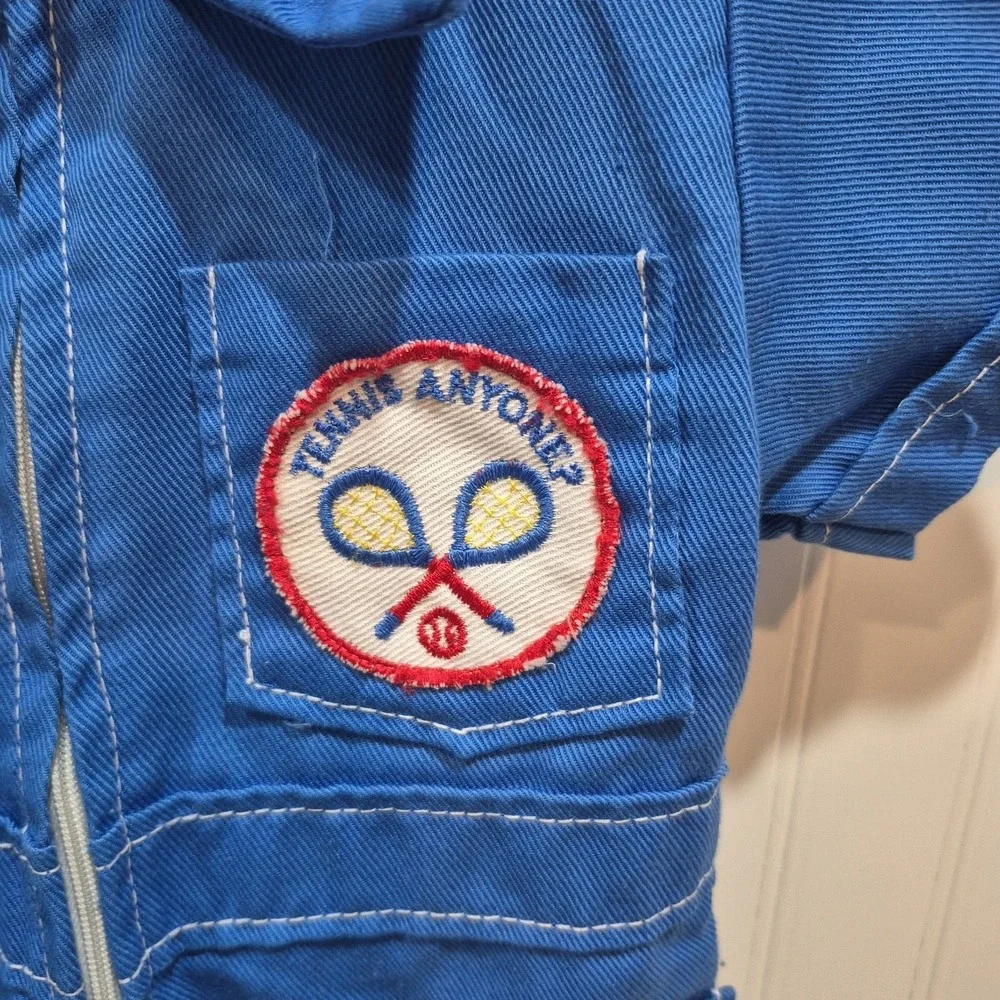 Vintage Boys Coverall/Astronaut Suit Sports Theme READ